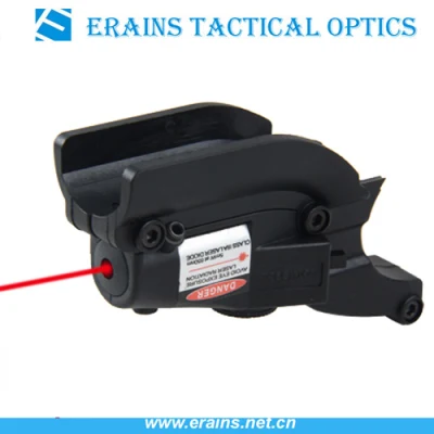 Tactique Red DOT Weaver Rail Compact intégré 5MW Mini Glock ou Sig Compact Red Laser Sight Pointer (ES-BR-LS17R)