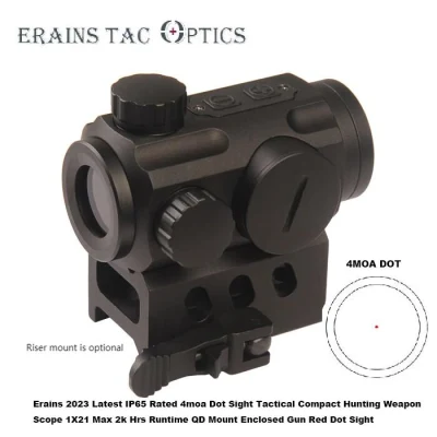 Erains Tac Optics Competing Tasco Sights Tactical 1X21 4moa IP65 5 Niveaux Compact Fermé Qd Mount Red Illumination Weapon Red DOT Scope Vising Red DOT Sight