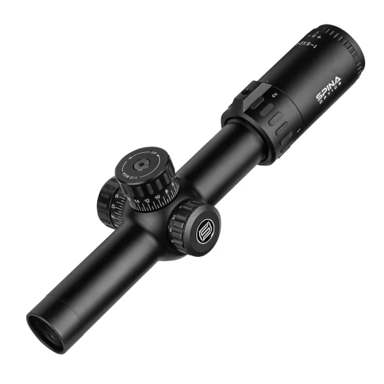 Spina Optics lunette de chasse 1-6X24 accessoires tactiques IR avec portée optique d'éclairage rouge pour cible de chasse