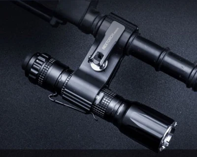 Nextorch lampe de poche portée montage tir chasse montage lampe de poche montage en alliage d'aluminium solide accessoires de chasse durables
